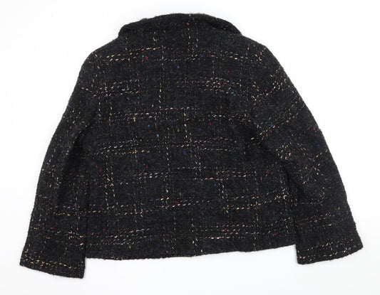 EVELIN BRANDT Womens Black Polka Dot Jacket Size 14