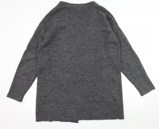 Divided Womens Grey Knit Cardigan Jumper Size M