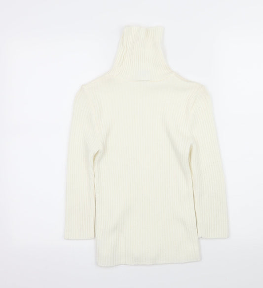 New Look Womens Ivory Knit Pullover Jumper Size 8