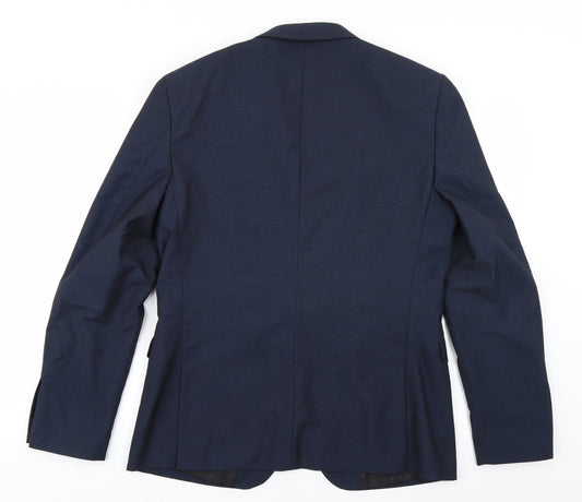 V Mens Blue Jacket Blazer Size 40