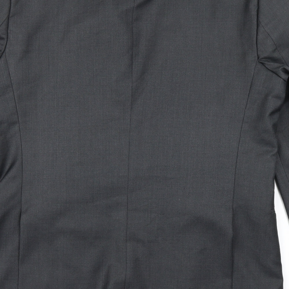 Brand and care label for Red Herring men’s grey jacket blazer, size 42