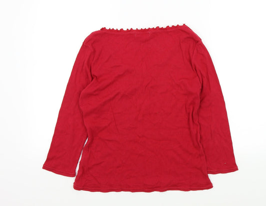 editions Womens Red Pullover Jumper Size 16