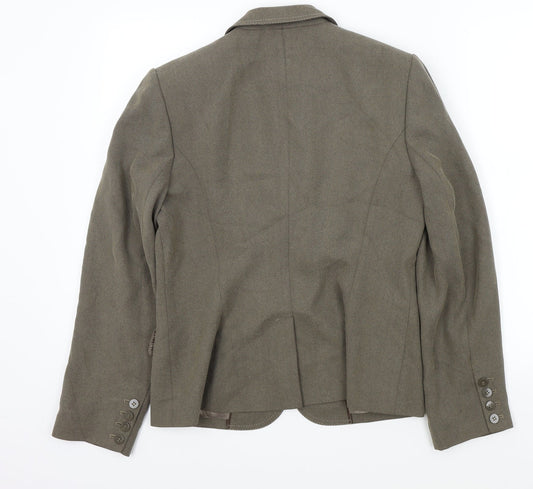 NEXT Womens Brown Colourblock Jacket Blazer Size 14