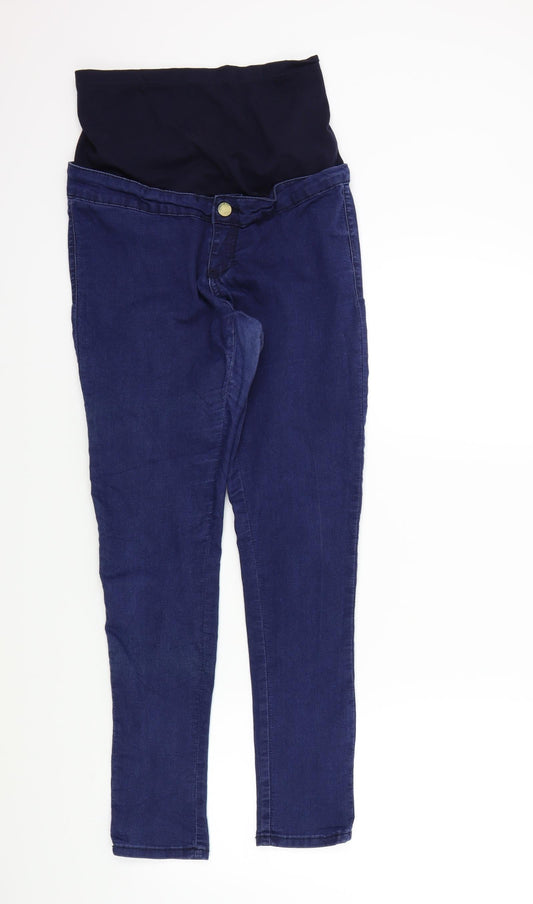 Preworn Womens Blue Straight Jeans Size 12 L28 in