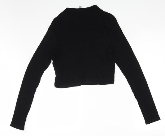 ASOS Womens Black Basic T-Shirt Size 12