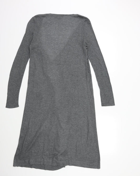 Red Herring Womens Grey Knit Cardigan Jumper Size 8