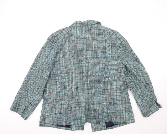 Liz Claiborne Womens Blue Jacket Coat Size L