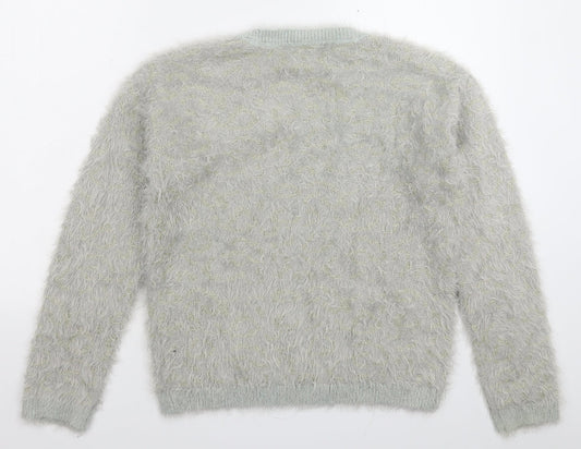 Papaya Womens Grey Knit Pullover Jumper Size M