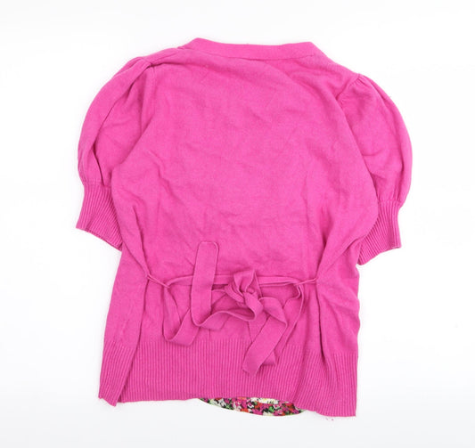 NEXT Womens Multicoloured Floral Pullover Jumper Size 10 - top/jumper