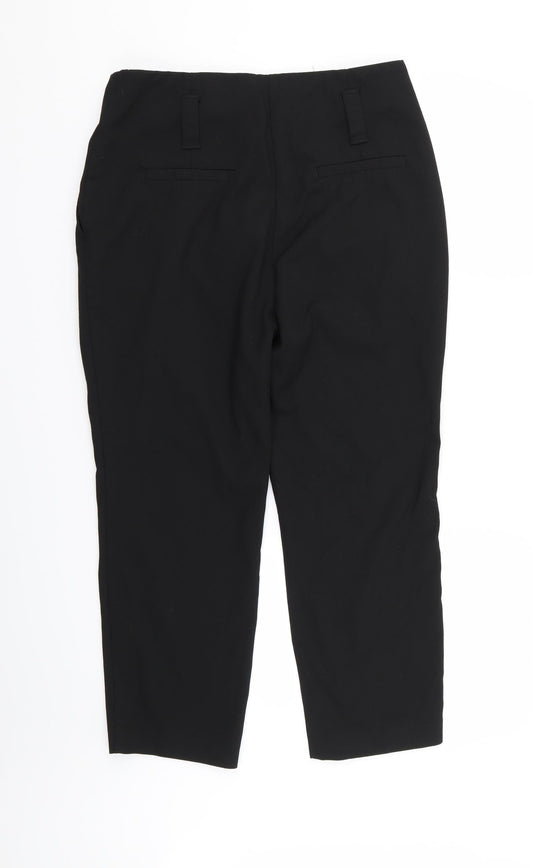 NEXT Womens Black Trousers Size 12 L25 in