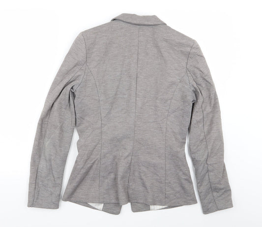 H&M Womens Grey Jacket Blazer Size 10