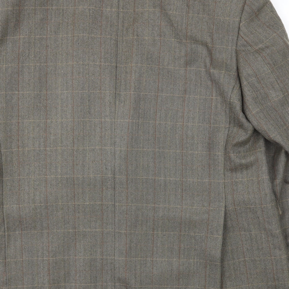 M&S Mens Brown Jacket Blazer Size 44