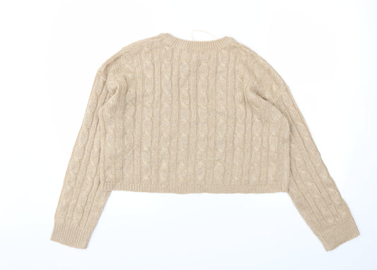 New Look Womens Beige Pullover Jumper Size M