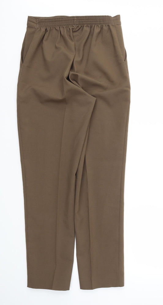 Preworn Womens Brown Trousers Size 30 L29 in - Stretch waistband