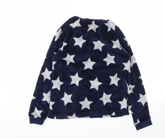 George Girls Blue Argyle/Diamond Top Pyjama Top Size 10-11 Years