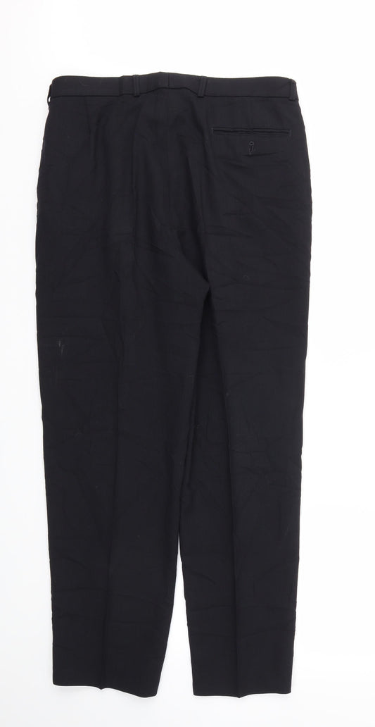M&S Mens Blue Trousers Size 34 L31 in