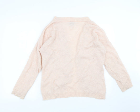 fashion express Womens Pink Cardigan Jumper Size S