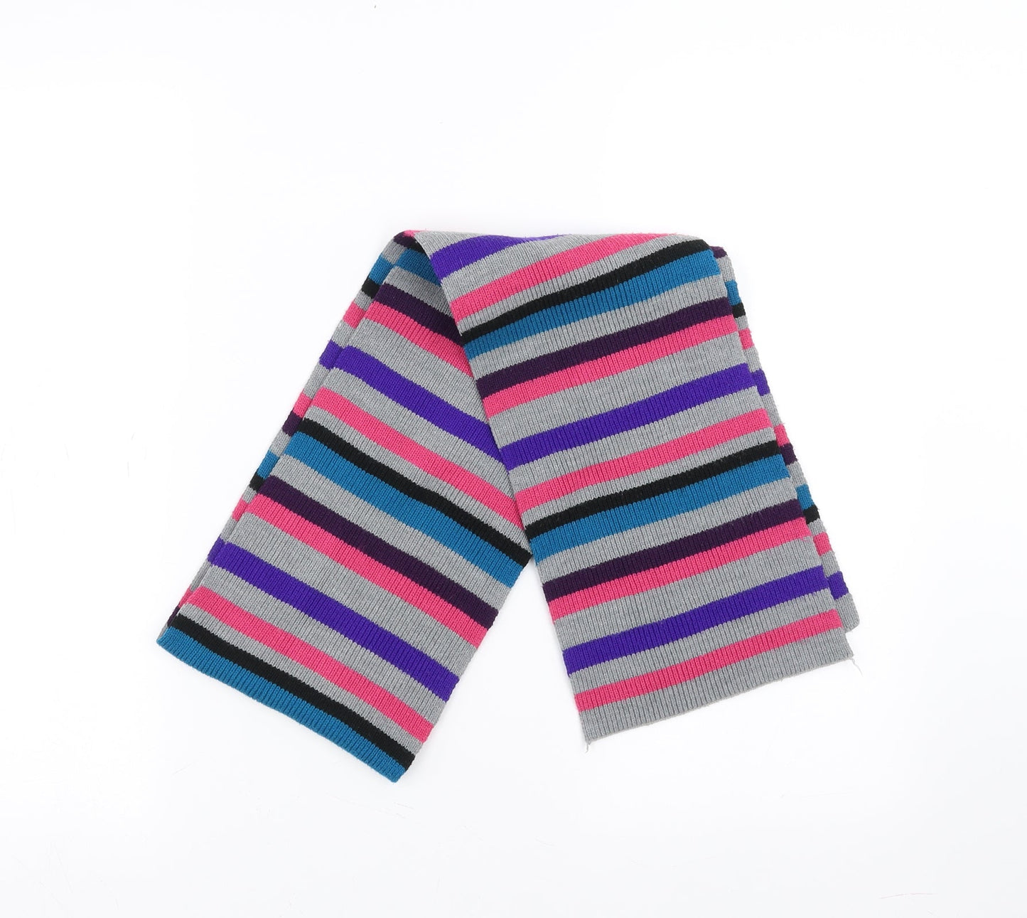 Preworn Womens Multicoloured Striped Scarf