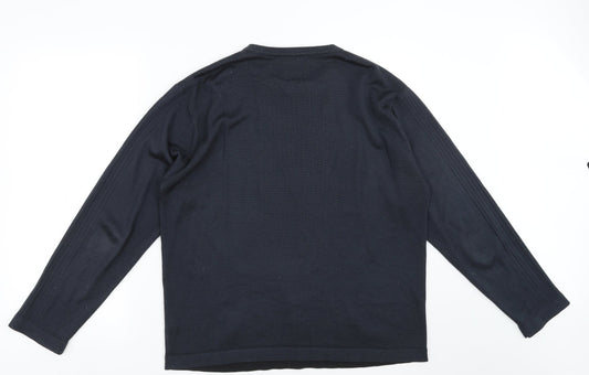 BHS Mens Blue Pullover Jumper Size M