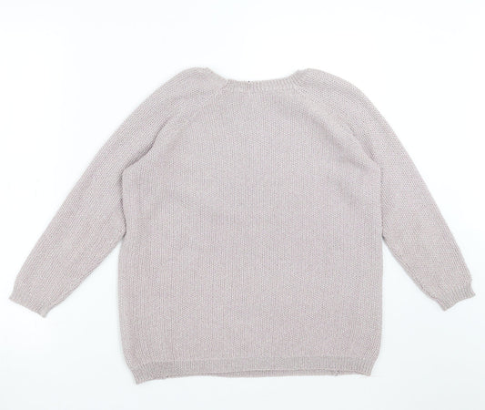 River Island Womens Purple Pullover Jumper Size 8