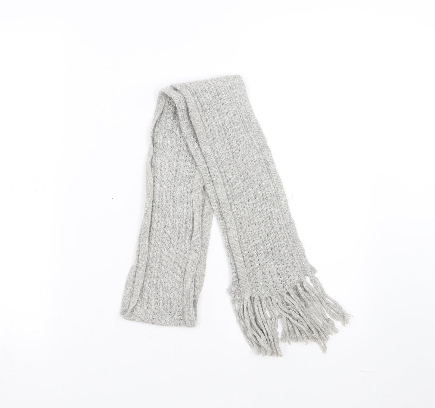 Preworn Womens Grey Knit Scarf
