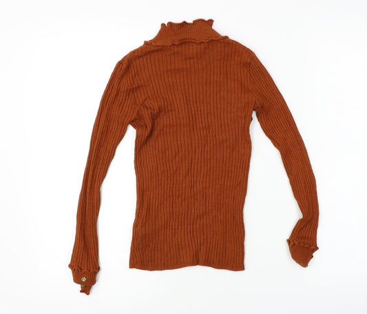 Topshop Womens Brown Pullover Jumper Size 8