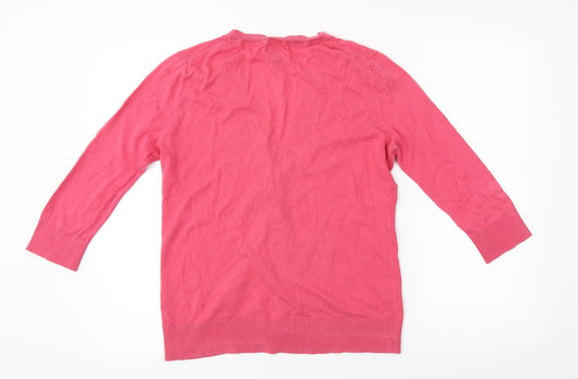 Gap Womens Pink Cardigan Jumper Size S