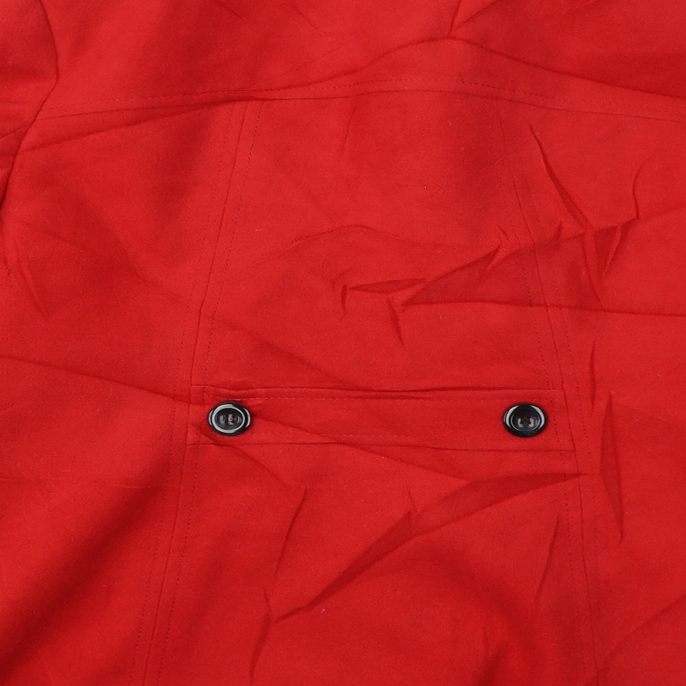 BHS Womens Red Jacket Coat Size 16