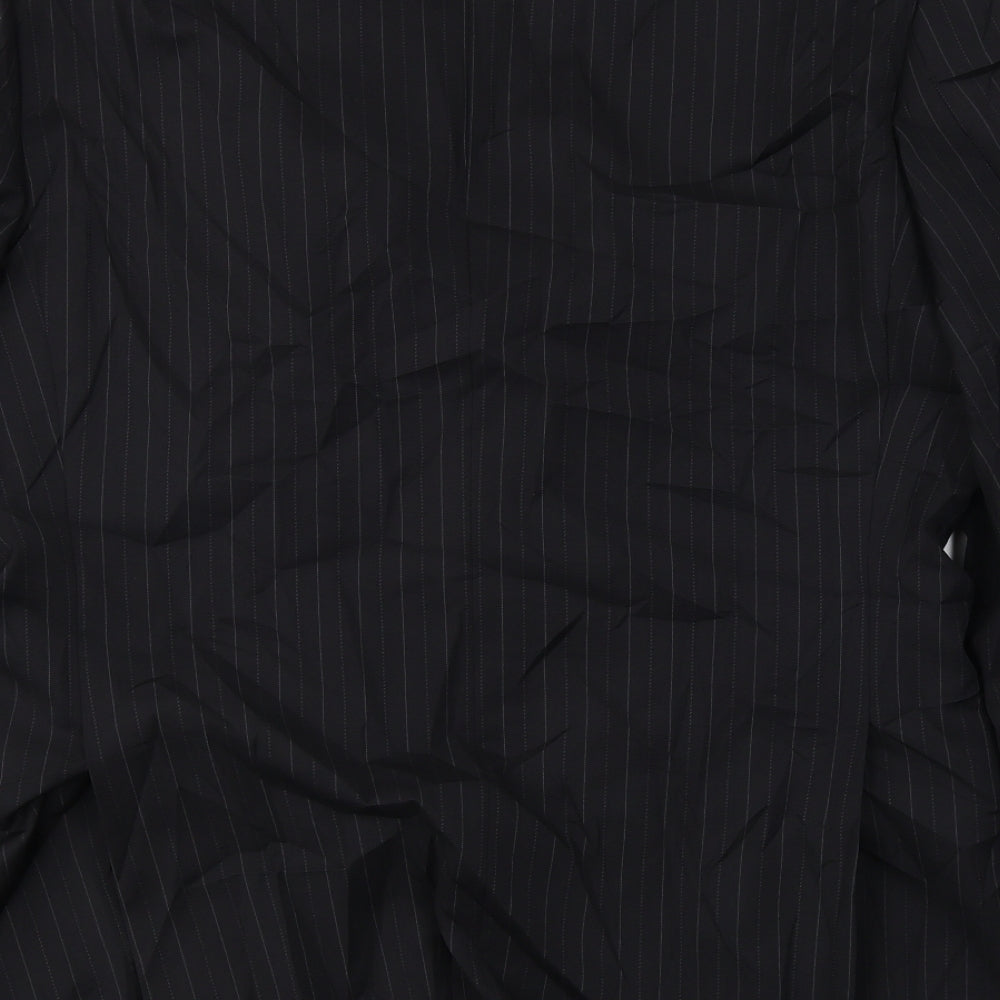 Marks and Spencer Mens Black Striped Jacket Blazer Size M