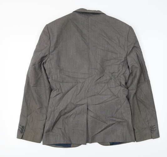 River Island Mens Grey Jacket Blazer Size 36