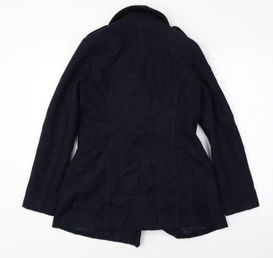 New Look Womens Blue Jacket Coat Size 10