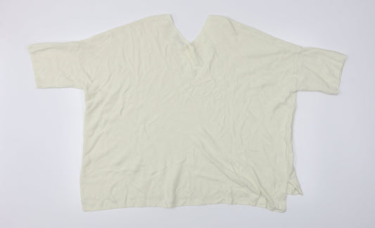 Mng Womens Ivory Pullover Jumper Size M
