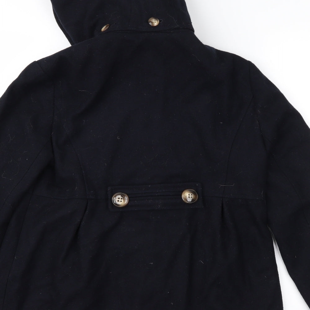 Topshop Womens Blue Jacket Coat Size 10