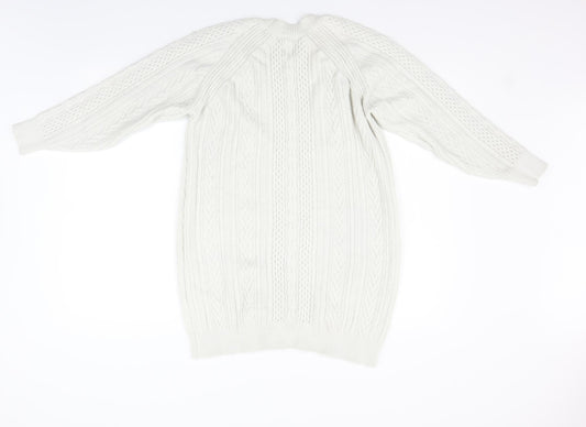 George Womens White Fit & Flare Size M