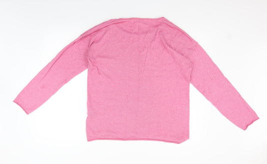H&M Womens Pink Pullover Jumper Size L