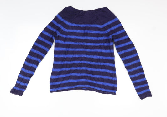 Old Navy Womens Blue Striped Pullover Jumper Size S