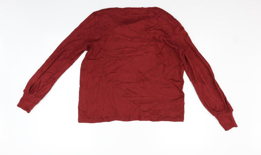 Mango Womens Purple Pullover Jumper Size S