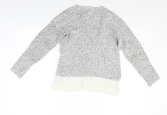 Young Dimension Girls Grey Pullover Jumper Size 9-10 Years