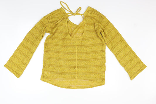 NEXT Womens Yellow Pullover Jumper Size 12