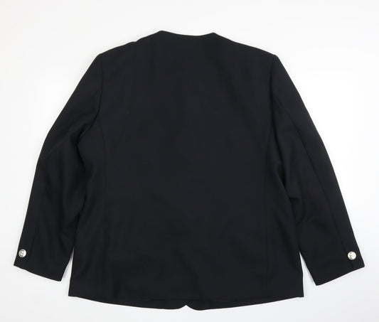 Preworn Womens Black Jacket Suit Jacket Size 18
