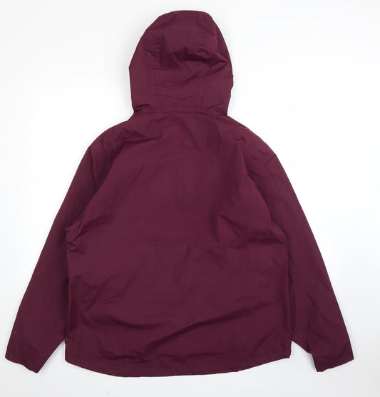 EWM Womens Purple Rain Coat Coat Size L