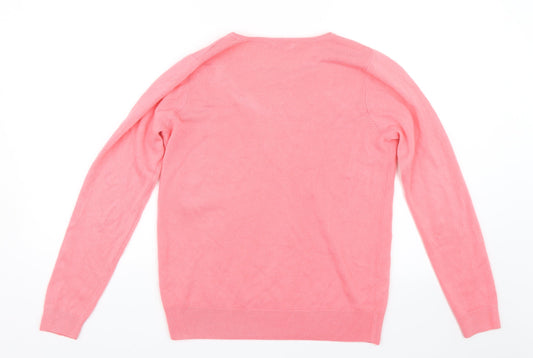 Love knitwear Womens Pink Pullover Jumper Size 12