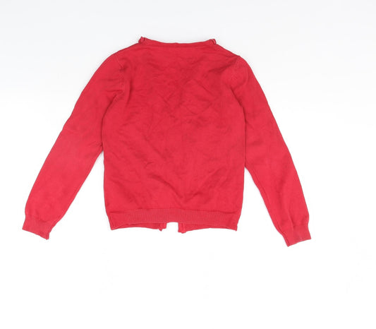 George Girls Red Cape Jumper Size 8 Years