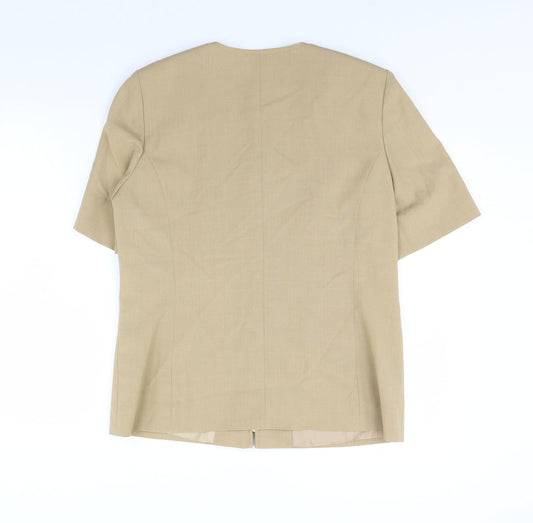Sever in Womens Beige Jacket Size 12 - Shoulder Pads