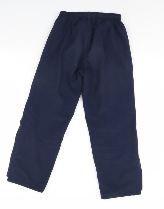 Preworn Mens Blue Jogger Trousers Size 28 in L27 in - zip detail on side