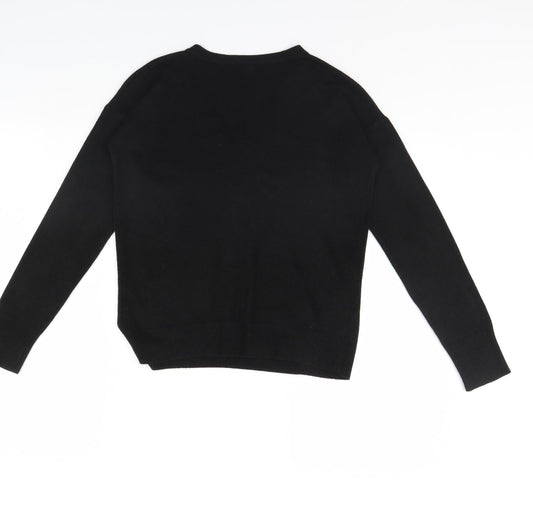 NEXT Womens Black Pullover Jumper Size 6