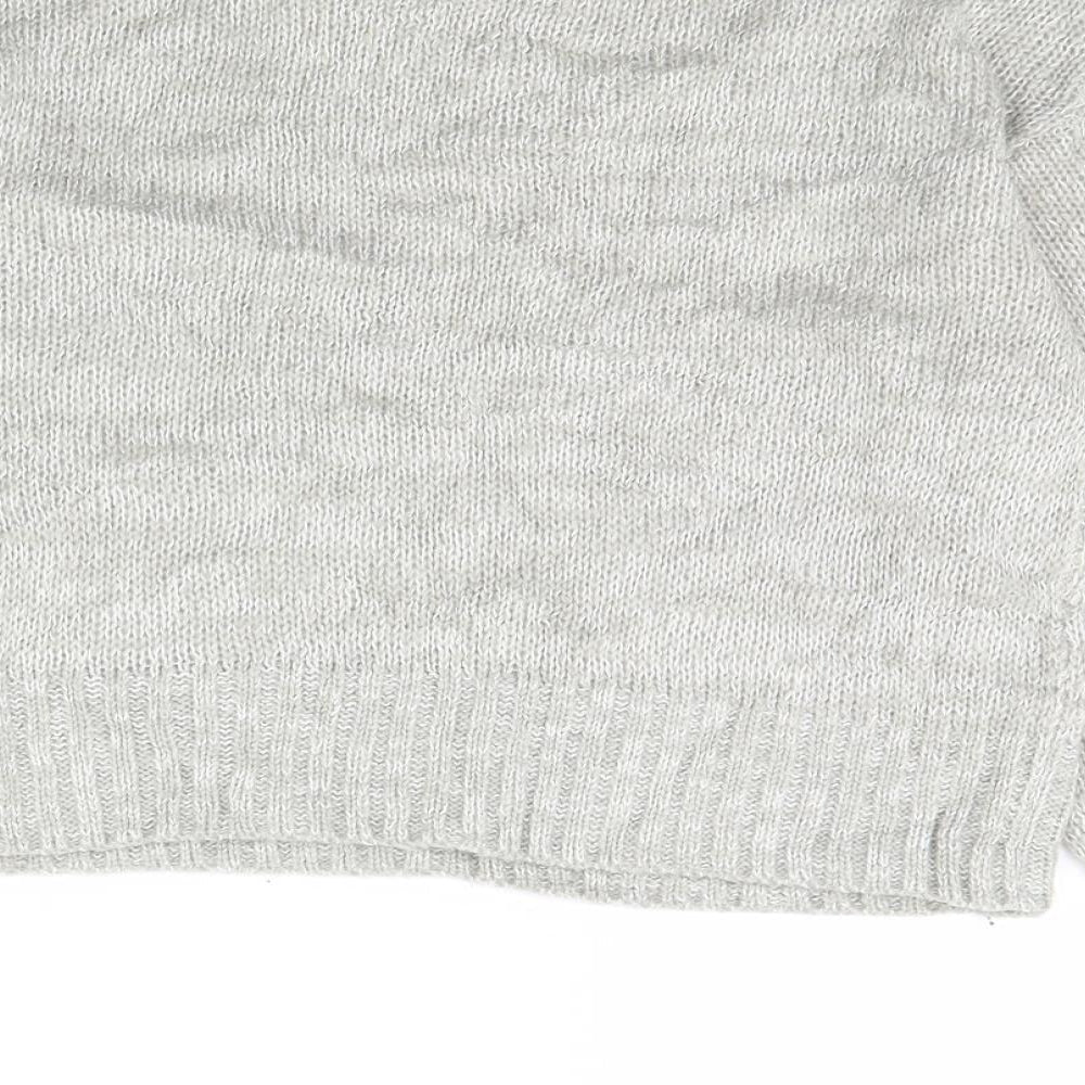 New Look Womens Grey Pullover Jumper Size S