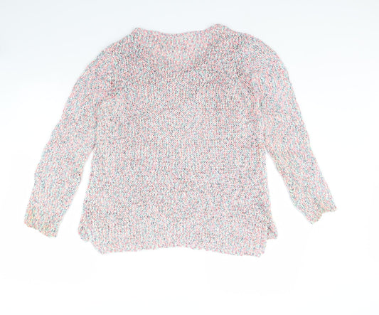 m&s Womens Pink Pullover Jumper Size 12