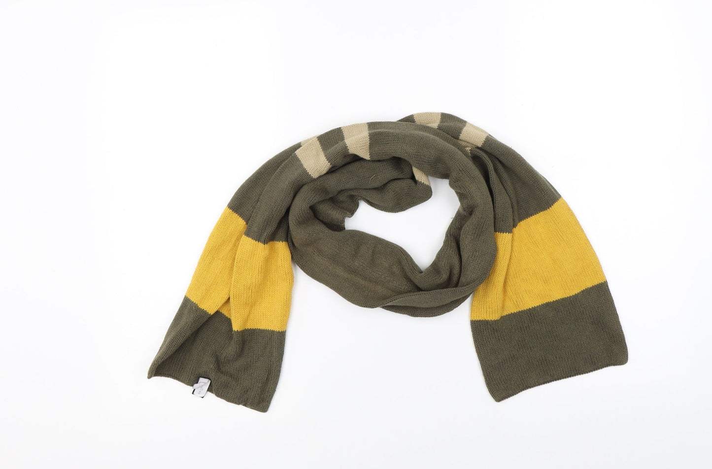 Gap Unisex Green Striped Scarf