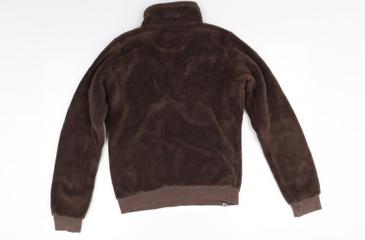 Dree2b Womens Brown Fleece Jacket Coat Size 34